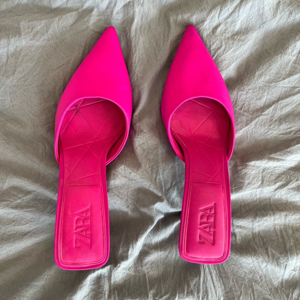 Hot Pink Kitten Heels